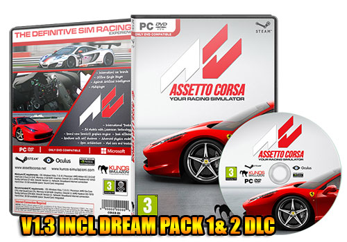 دانلود بازی ASSETTO CORSA V1.3 INCL DREAM PACK 1& 2 DLC برای PC