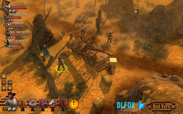 دانلود نسخه فشرده بازی The Feud: Wild West Tactics برای PC