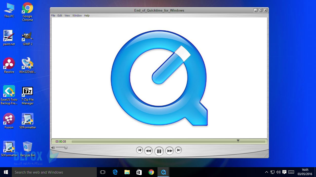 دانلود نسخه نهایی نرم افزار QuickTime برای PC