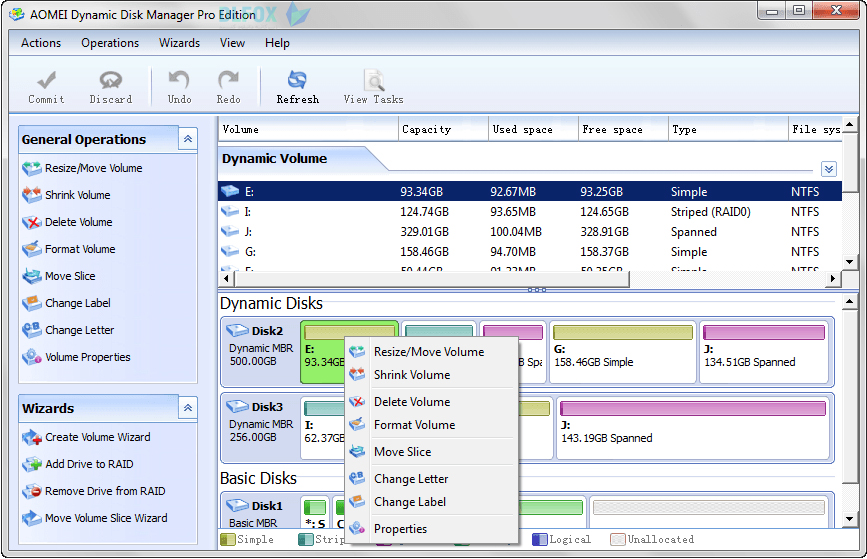 دانلود نسخه نهایی نرم افزار AOMEI Dynamic Disk Manager برای PC
