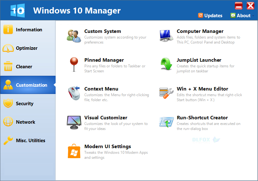 دانلود نسخه نهایی نرم افزار Windows 10 Manager برای PC
