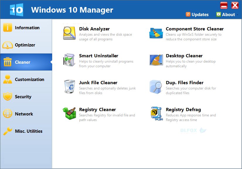 دانلود نسخه نهایی نرم افزار Windows 10 Manager برای PC
