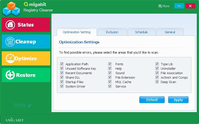 دانلود نسخه نهایی نرم افزار Amigabit Registry Cleaner برای PC