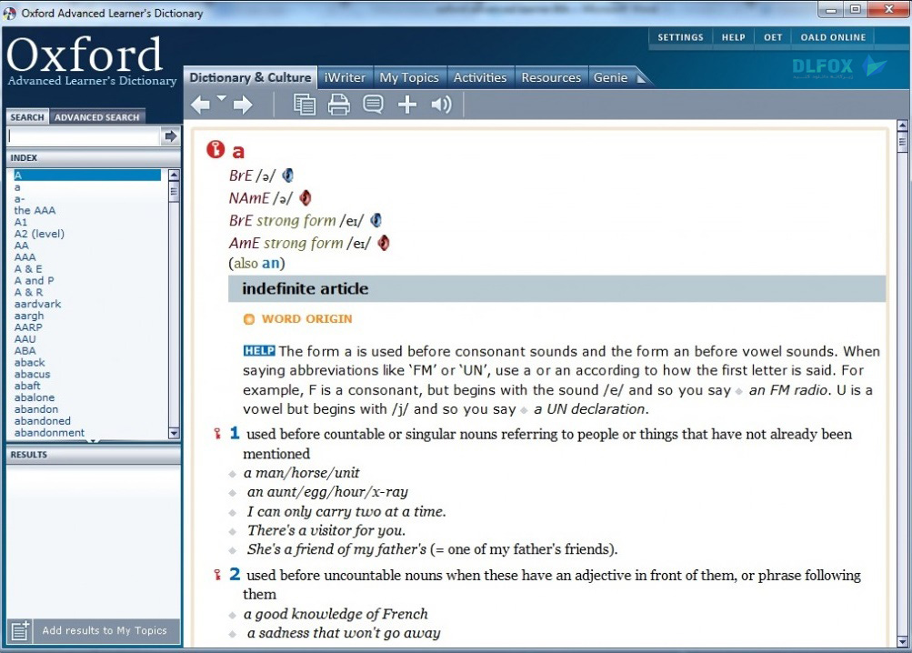 دانلود نسخه نهایی نرم افزار Oxford Advanced Learners Dictionary برای PC